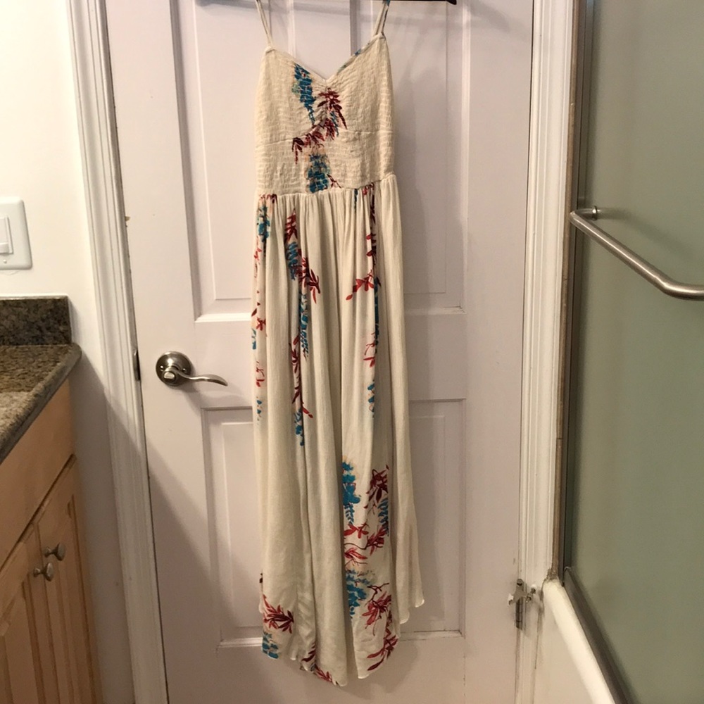 Free People white floral dress